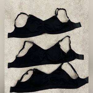3 Nursing Black Bras